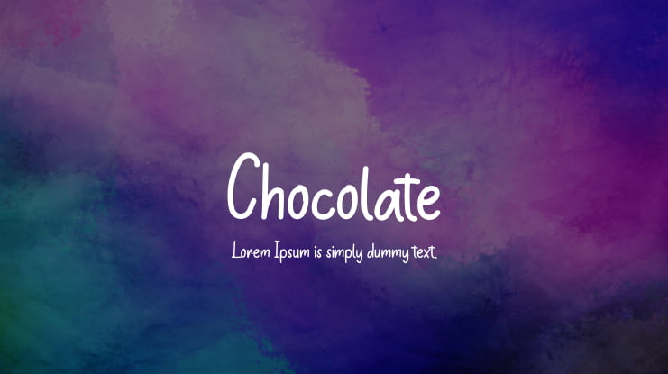 Chocolate Font