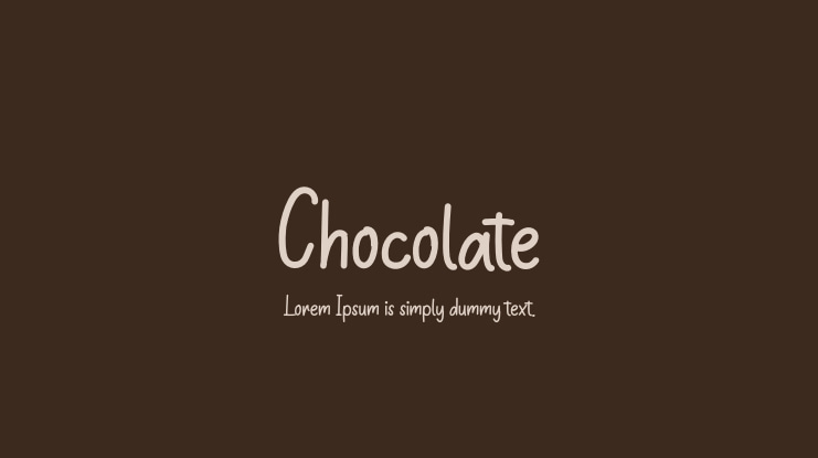Chocolate Font