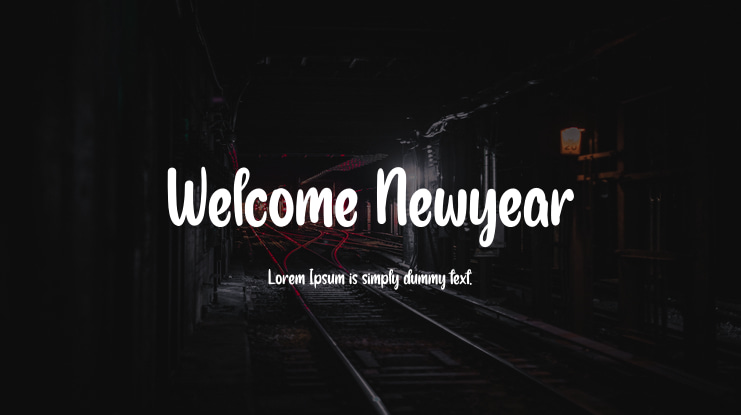 Welcome Newyear Font