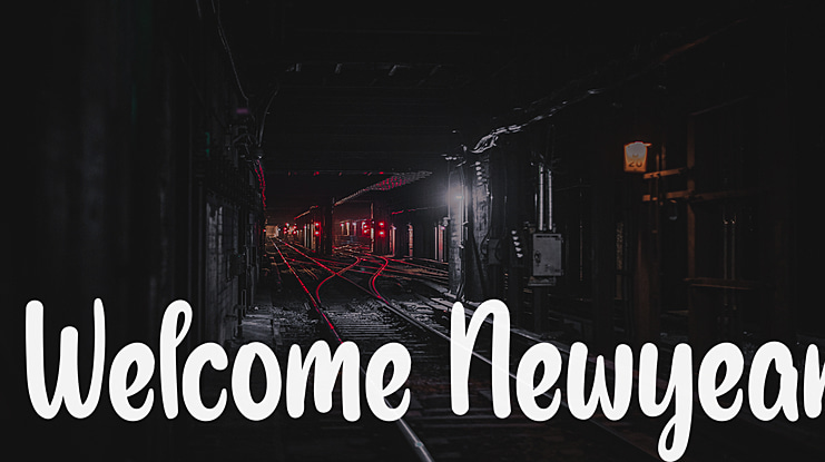 Welcome Newyear Font