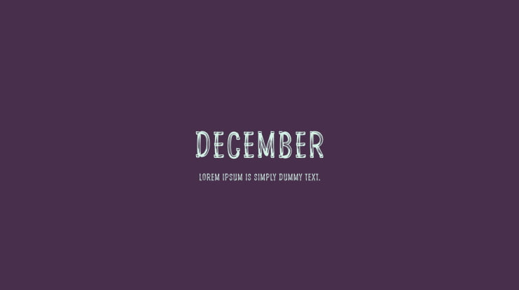 December Font