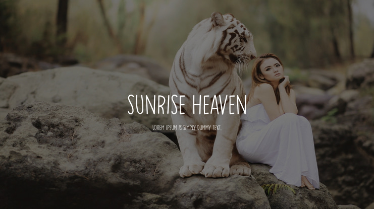 Sunrise Heaven Font