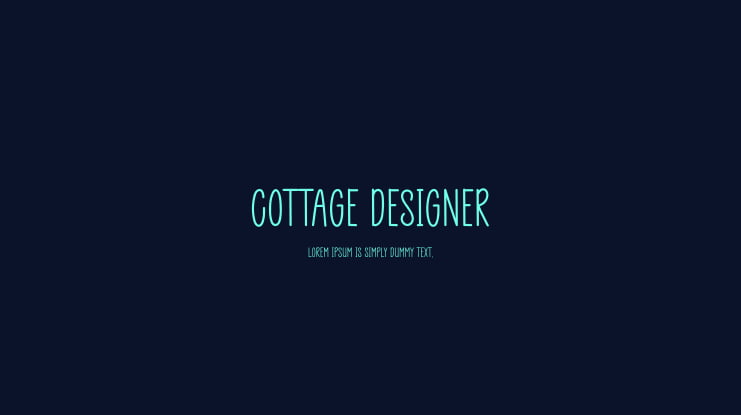 Cottage Designer Font