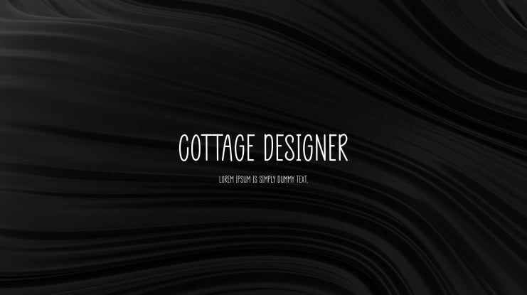 Cottage Designer Font