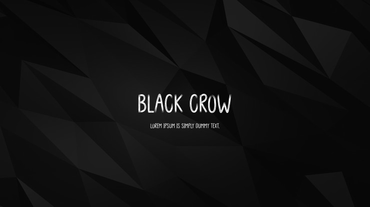 BLACK CROW Font