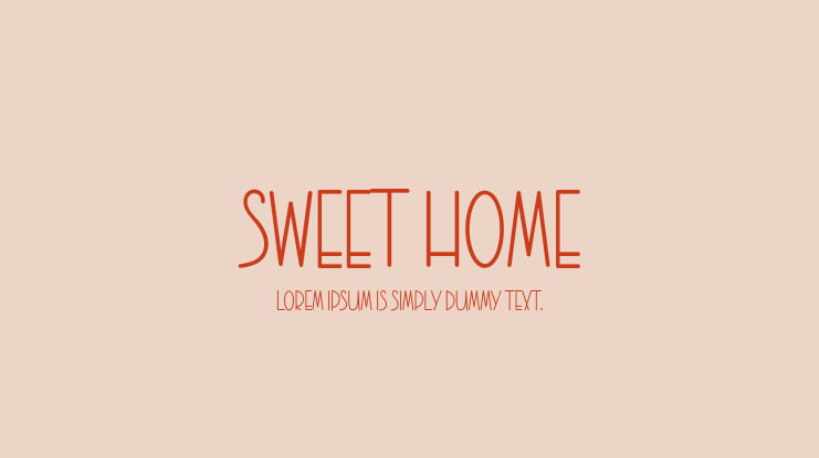 SWEET HOME Font