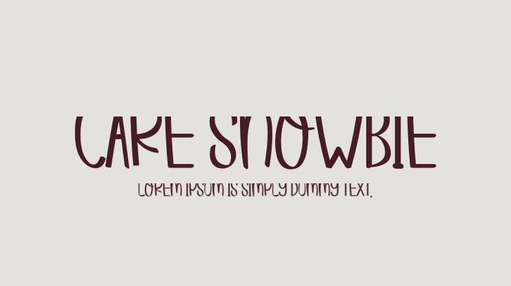 CARE SNOWBIE Font