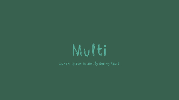 Multi Font