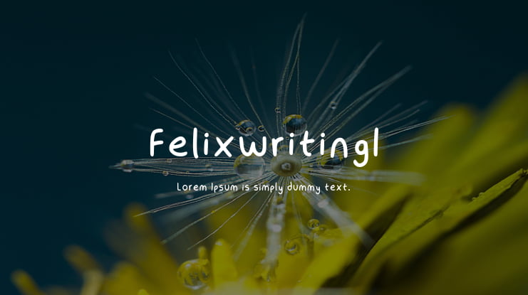 Felixwriting1 Font