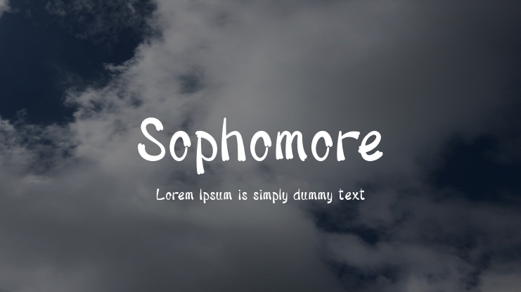 Sophomore Font