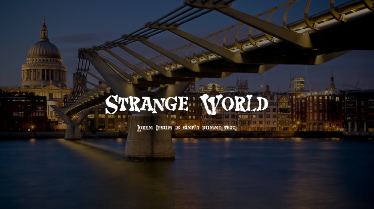 Strange World Font
