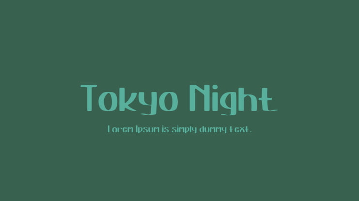 Tokyo Night Font