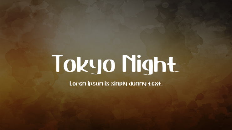 Tokyo Night Font