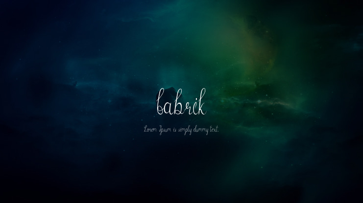 fabrik Font