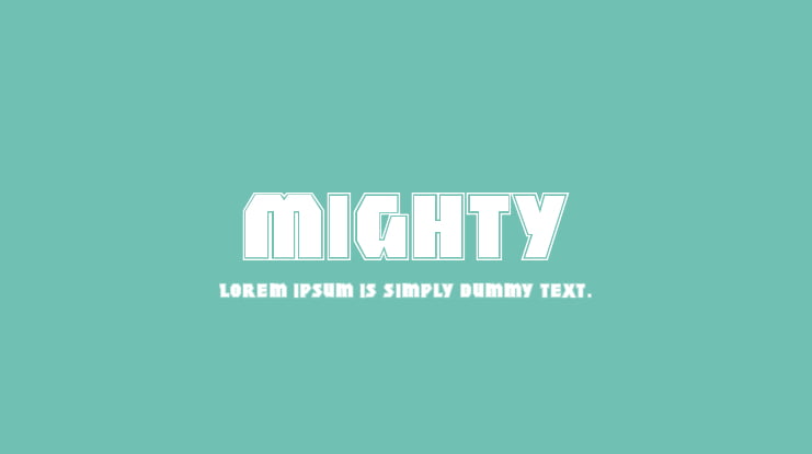 Mighty Font Family