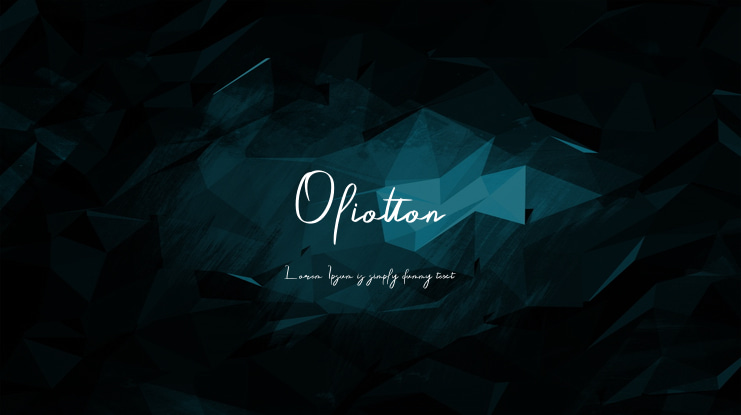 Oliotton Font