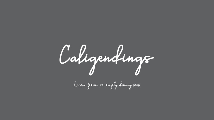 Caligendings Font