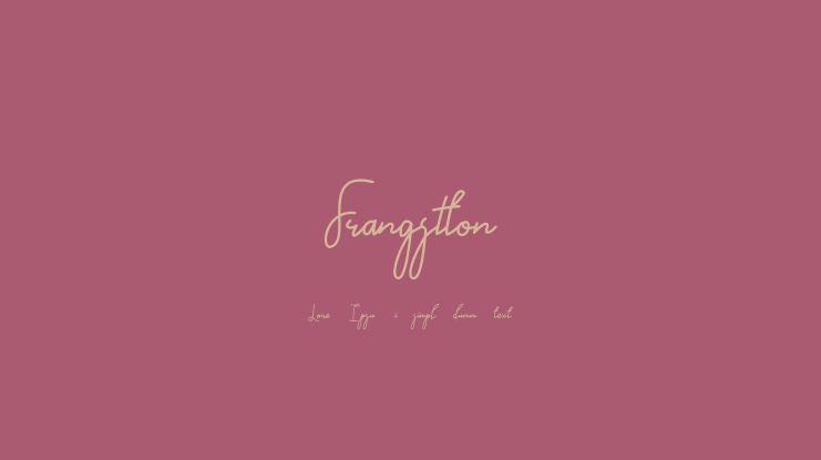 Frangstton Font