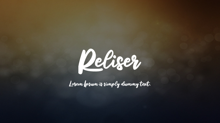 Reliser Font