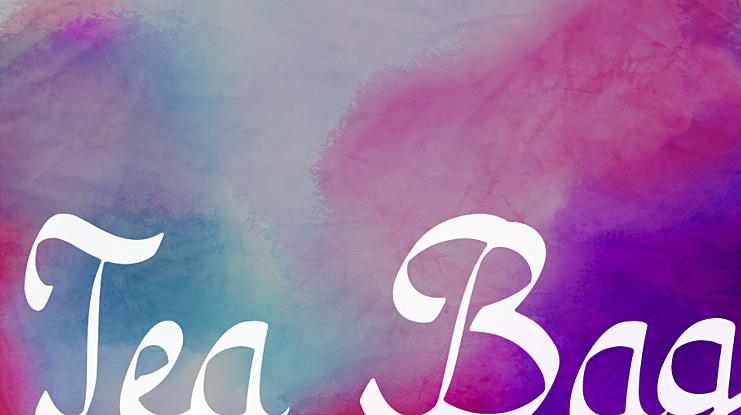 Tea Bag Font