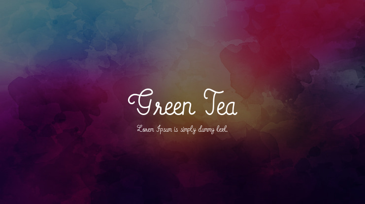 Green Tea Font