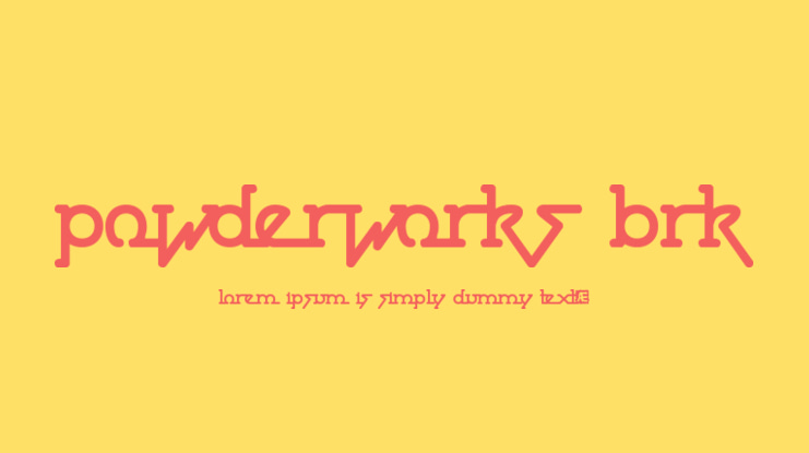 Powderworks BRK Font