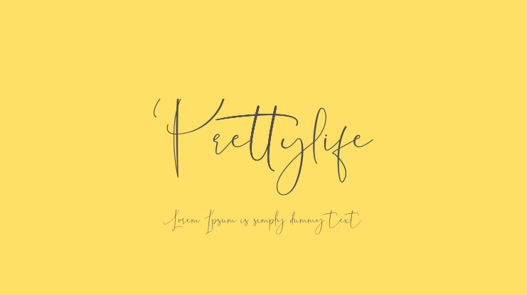 Prettylife Font