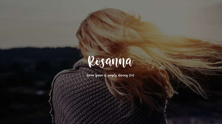 Rosanna Font Family