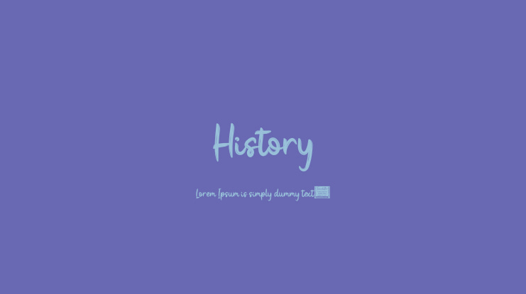 History Font