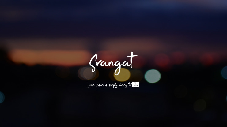 Srangat Font