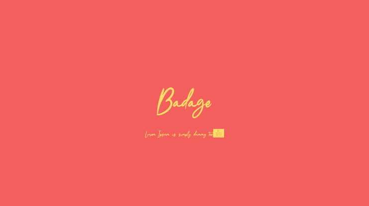 Badage Font