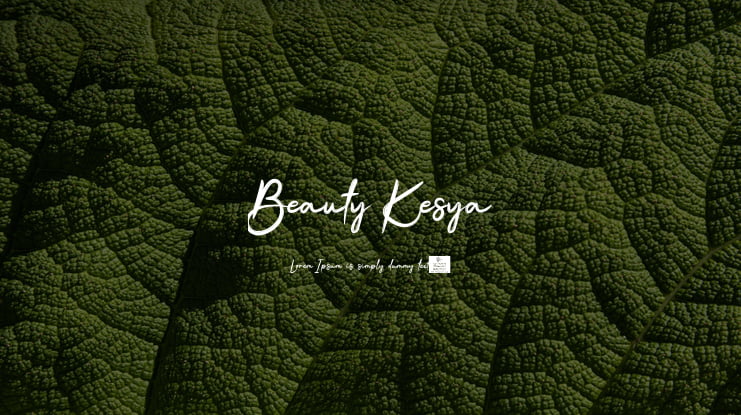 Beauty Kesya Font