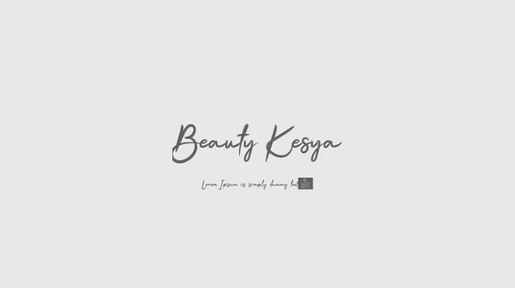 Beauty Kesya Font