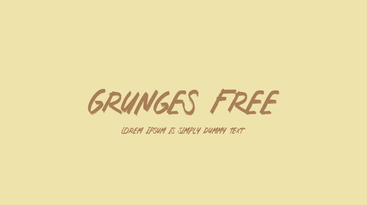 Grunges Free Font