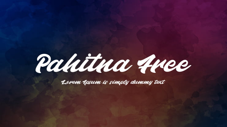 Pahitna Free Font