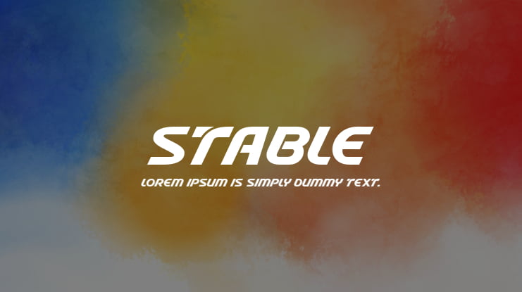 Stable Font Family