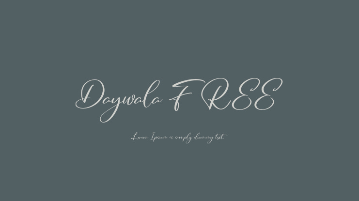 Daywala FREE Font