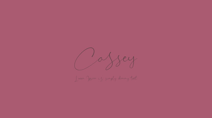 Cassey Font