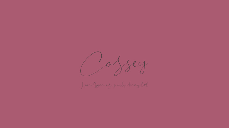 Cassey Font