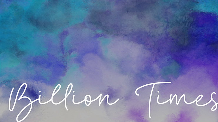 Billion Times Font