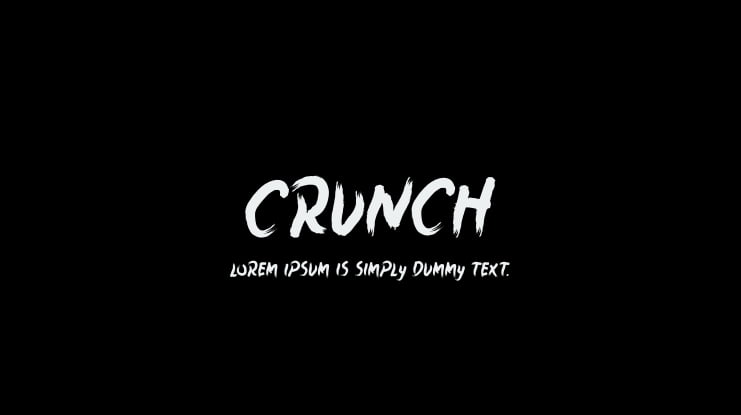 Crunch Font