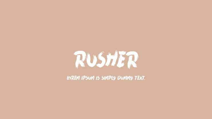 Rusher Font