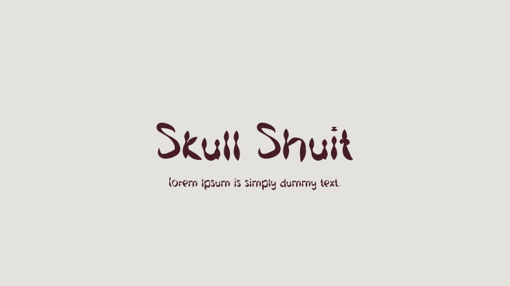 Skull Shuit Font