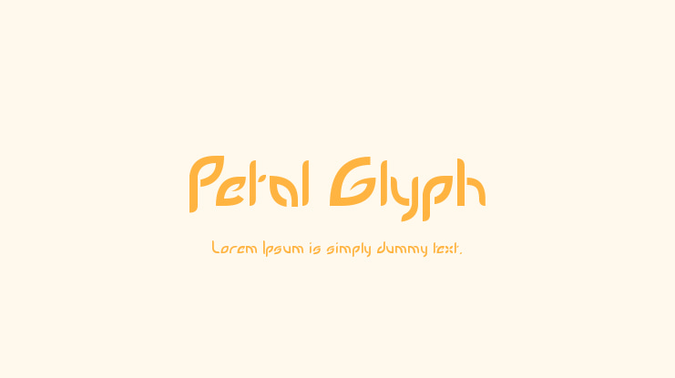 Petal Glyph Font