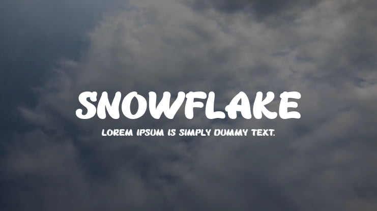 SNOWFLAKE Font Family