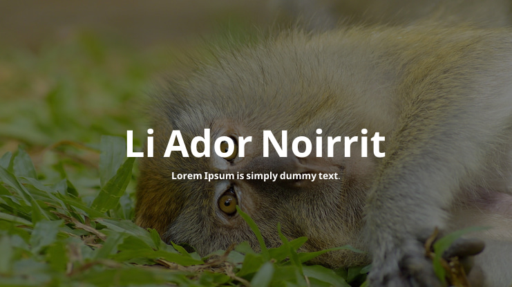 Li Ador Noirrit Font