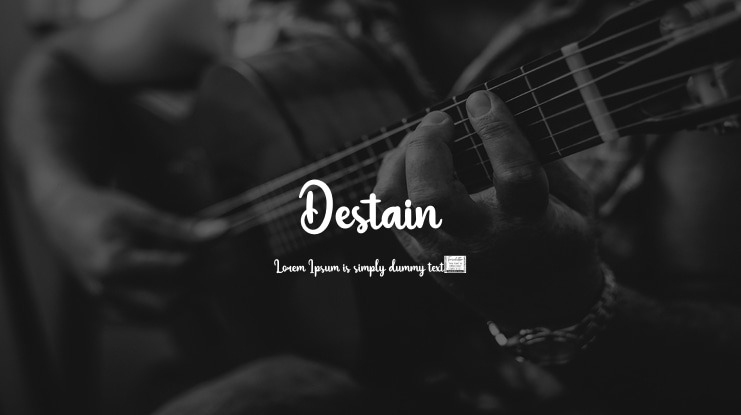 Destain Font