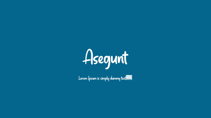Asegunt Font