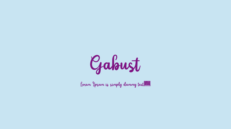 Gabust Font