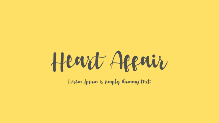 Heart Affair Font